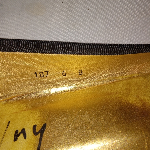 fs/ny Beige Black Snake Skin Ballet Flats 6 B - Picture 7 of 10